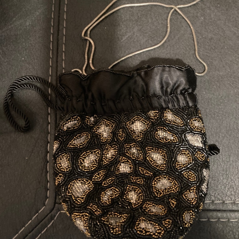 Designer beaded dress purse